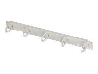 Triton - Rackkabelstyringsring (vannrett) - RAL 9005 - 1U - 19"