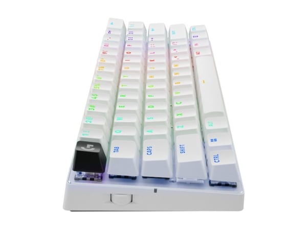 Logitech G PRO X 60 - Tastatur - 60% - TKL - bakgrunnsbelyst - trådløs - 2.4 GHz, Bluetooth - QWERTY - Pan Nordic - hvit