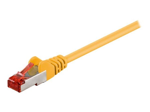 goobay - Nettverkskabel - RJ-45 (hann) til RJ-45 (hann) - 50 m - SFTP, PiMF - CAT 6 - halogenfri, formstøpt - gul
