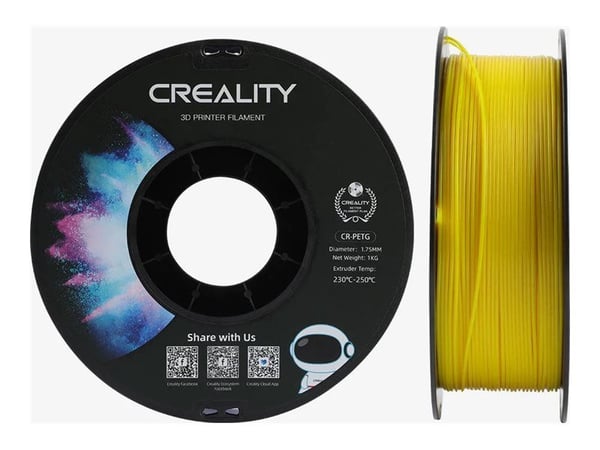 Creality 3D 3301030033 3D-utskriftsmaterial Polyetylentereftalatglykol (PETG) Gul 1 kg (3301030033)