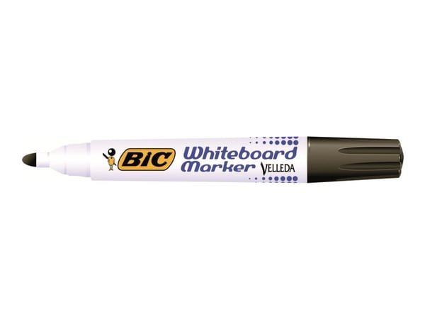 Whiteboardmarker BIC Velleda 1701 sort 1.5 mm - (12 stk.)