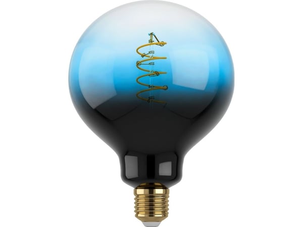 Eglo - LED-lyspære - form: G125 - E27 - 4 W - varmt hvitt lys - 2000 K - svart, bensin