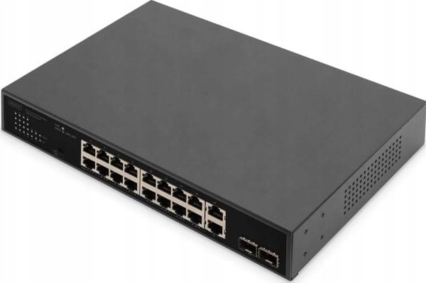 Digitus DN-95358, Uadministrert, Gigabit Ethernet (10/100/1000), Full dupleks, Rack-montert, 1U