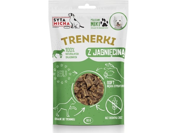 SYTA MICHA Trainers med lam til hunde - hundegodbid - 80 g