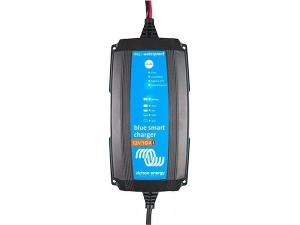 Victron Energy Blue Smart IP65 Charger, 12 V, 10 A, 230 V, 1,5 m, 1,8 m, Vastakkainen napaisuus, Oikosulku, Alilämpötila