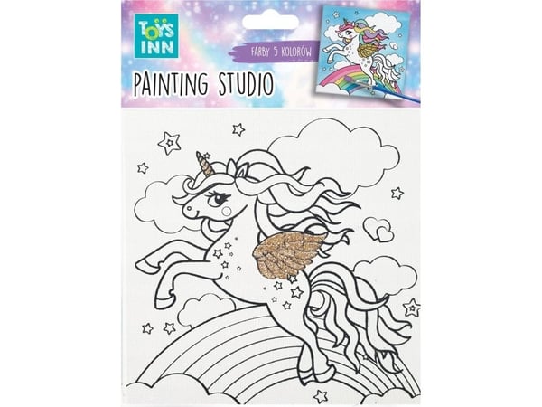 Canvas Unicorn Rainbow STN 7915 malesett