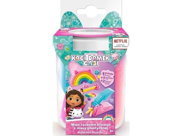 Epee sett med plastmasse - kattedo/kattehus Gabi - hvite figurer