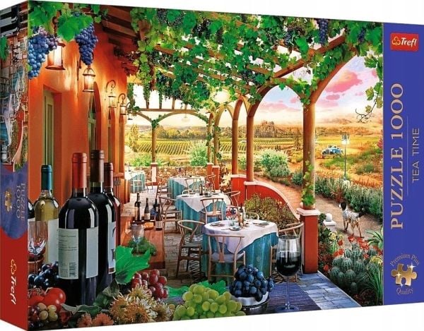 Trefl Puzzle 1000 elementtiä Premium Plus kevät viinitarha
