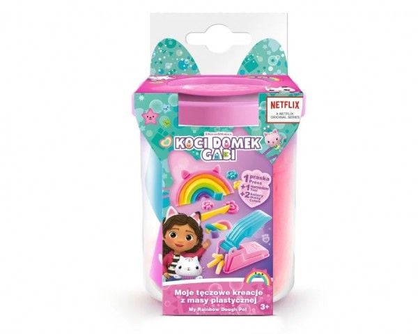 Epee sett med plastmasse - kattedo (Kattedomek) Gabi - mine papir-kreasjoner - rosa liten kube