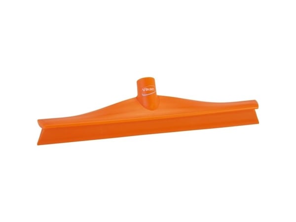 Gulvskraber, Vikan, 40x8x9cm, orange, TPE gummi/PP, 40 cm, med enkeltblad
