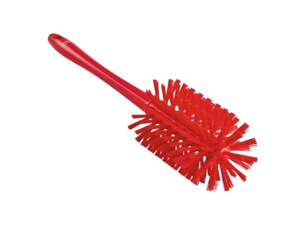 Rörborste Vikan 43 cm Ø9 cm röd polyester/PP rostfritt stål