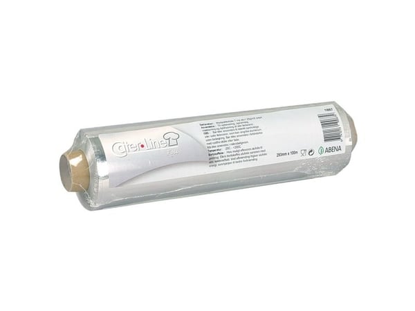 Madpakkefolie, ABENA, 100m x 29,3cm, sølv, aluminium/papir - (3 stk.) Madpakkefolie, ABENA, 100m x 29,3cm, sølv, aluminium/papir - (3 stk.)