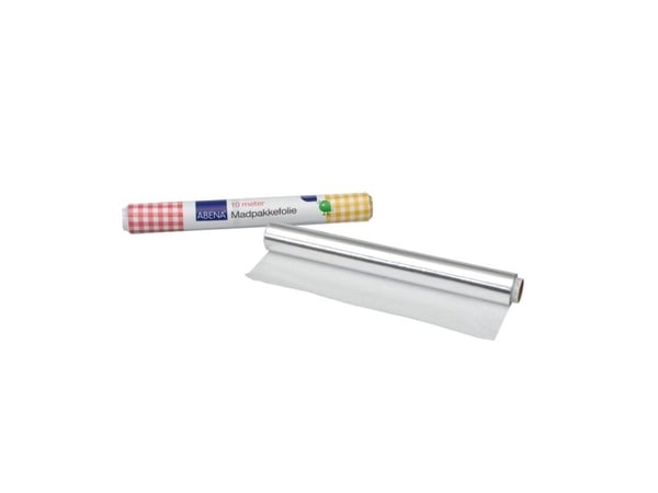 Madpakkefolie, ABENA, 10m x 29,3cm, sølv, aluminium/papir - (20 stk.)