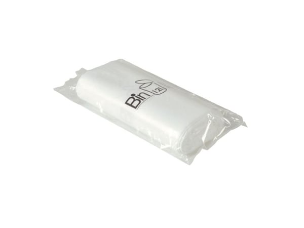 Spandepose med stjernebund, ABENA Bin-Line, 15 l, hvid, LLDPE/virgin, 44 - (10 stk.)