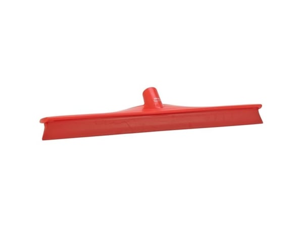 Gulvskraber, Vikan, 50x7,5x8,5cm, rød, TPE gummi/PP, 50 cm, med enkeltblad