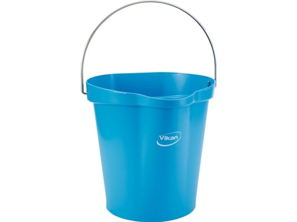 Matbøtte, Vikan, 31,8x32,5 cm, 12 l, blå, PP/rustfritt stål, med helletut