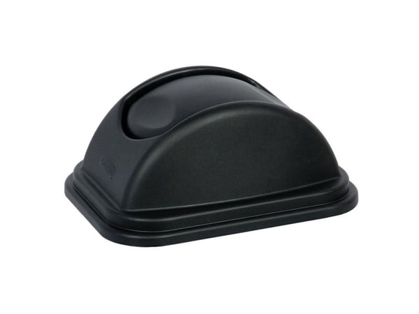 Lokk, Rubbermaid, svart, plast