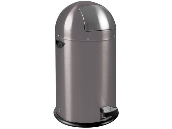Pedalhink EKO Kick-can, grå, stål, 33 l, innerhink i metall