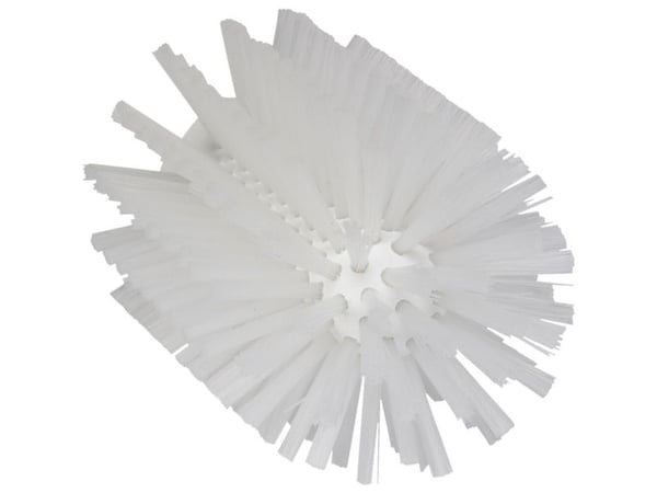 Rörborsthuvud, Vikan, 16 cm, Ø9 cm, vit, polyester/PP/rostfritt stål