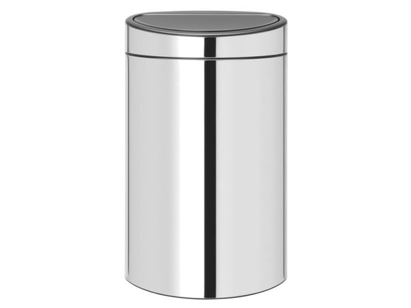 Brabantia 112881, 40 l, Rektangulær, Rustfritt stål, Pedal, 435 mm, 302 mm