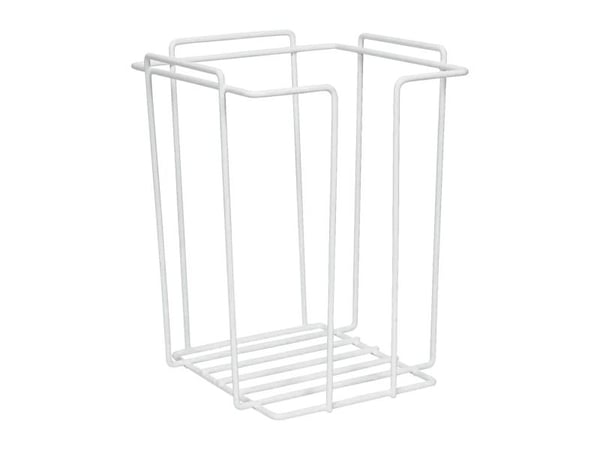 Vaskeklutstativ 23x23x29,5cm metallhvitt for skumvaskekluter