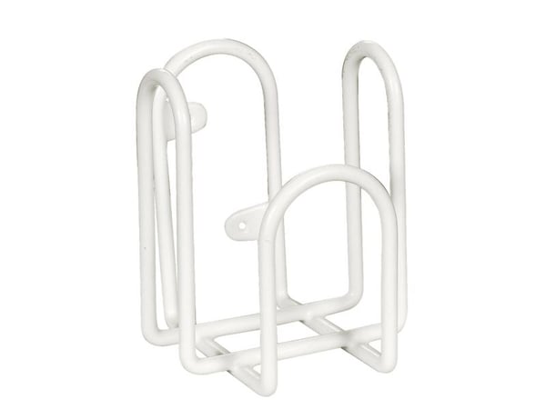 Holder til Dispenser, ABENA, 9x8x10,5cm, hvid, metal