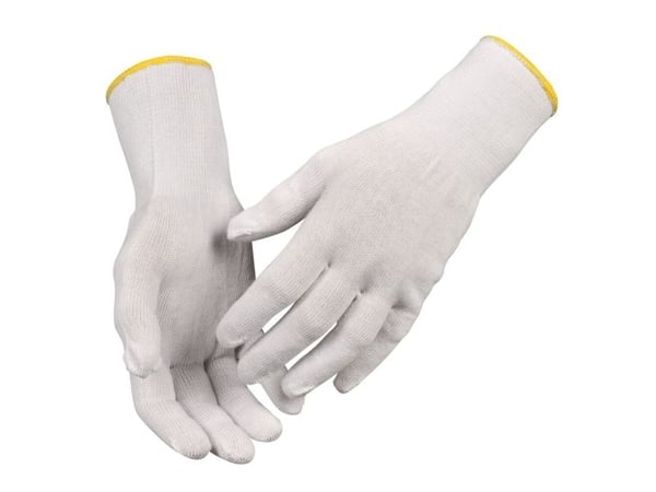 Tekstil handske, ABENA, 6, hvid, bomuld