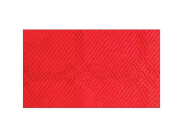Rullet duk, ABENA Gastro, 5000x118 cm, rød, resirkulert papir, damask
