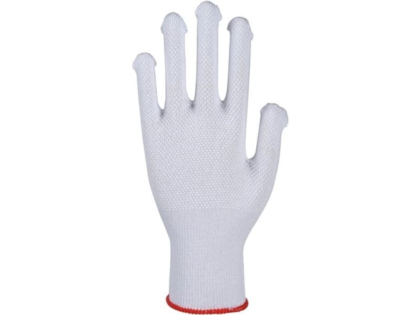 Tekstil handske, ABENA, 7, hvid, bomuld