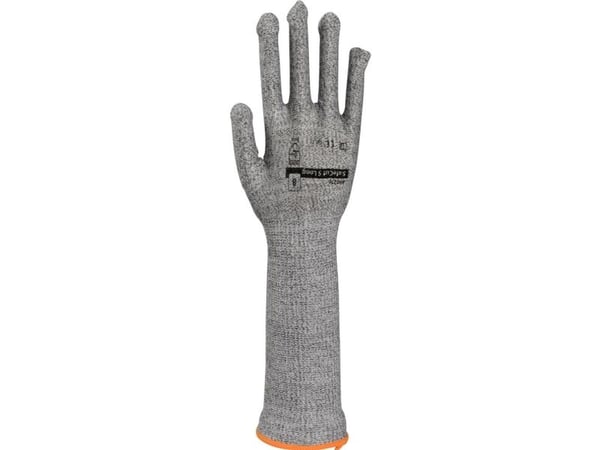Arbeidshanske, ABENA, 8, grå, glassfiber/HDPE-fiber/nylon/spandex, cut 5