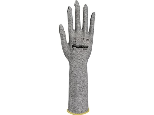 Arbeidshanske, ABENA, 10, grå, glassfiber/HDPE-fiber/nylon/spandex, cut 5