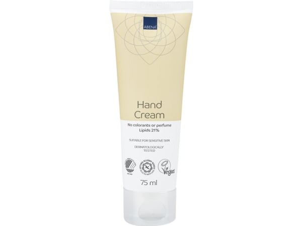 Käsivoide, ABENA, 75 ml, väri- ja hajusteeton, 21 % rasvaa - (12 kpl)