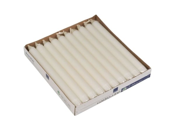 Kronelys, ABENA Gastro, 24cm, Ø2,2cm, hvid, 9 timer - (100 stk.) Kronelys, ABENA Gastro, 24cm, Ø2,2cm, hvid, 9 timer - (100 stk.)