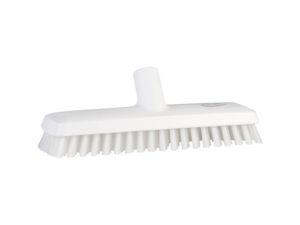 Golvskurborste styv L270 mm med vattengenomflöde vit st