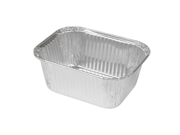 Aluminiumsform, ABENA Cater-Line, 10,8x8x4,4cm, 250 ml, aluminium, rektangulær - (9 pakker x 110 stk.) Aluminiumsform, ABENA Cater-Line, 10,8x8x4,4cm, 250 ml, aluminium, rektangulær - (9 pakker x 110 stk.)