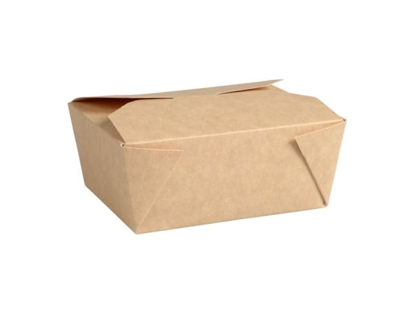 Takeaway boks, ABENA, 11x9x5cm, 500 ml, brun - (9 stk.)