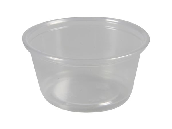 Portionsbæger, ABENA Cater-Line, 3cm, Ø6,2cm, 60 ml, 60 ml, klar, PP, 60 ml - (20 stk.)
