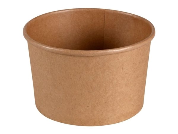 Kulho, ABENA Gastro, 6,8cm, Ø11,1cm, 480 ml, ruskea, kraft/PE - (10 kpl)