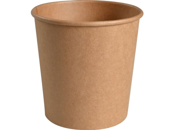 Bæger, ABENA Gastro, 11,3cm, Ø11,5cm, 750 ml, 750 ml, brun, kraft/PE - (10 stk.)