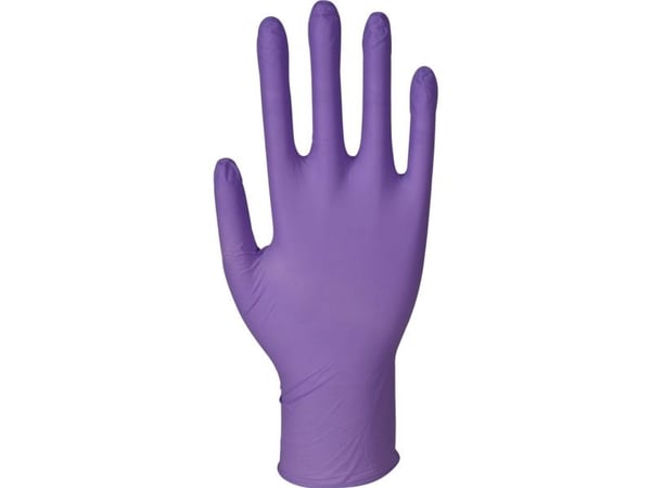 Undersøkelseshanske, ABENA Classic Sensitive, XL, lilla, nitril, pudderfri - (100 stk.)