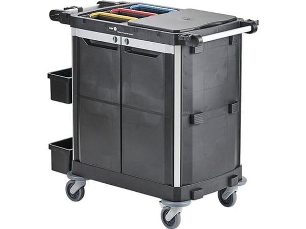 Rengøringsvogn Nordic Recycle trolley 2.0 - Str. M - med dobbeltdør