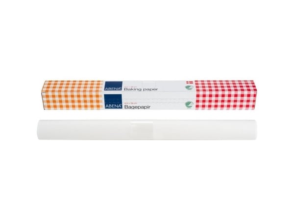 Bagepapir, ABENA, 8m x 38cm, bleget, papir/silikone/virgin - (24 stk.)