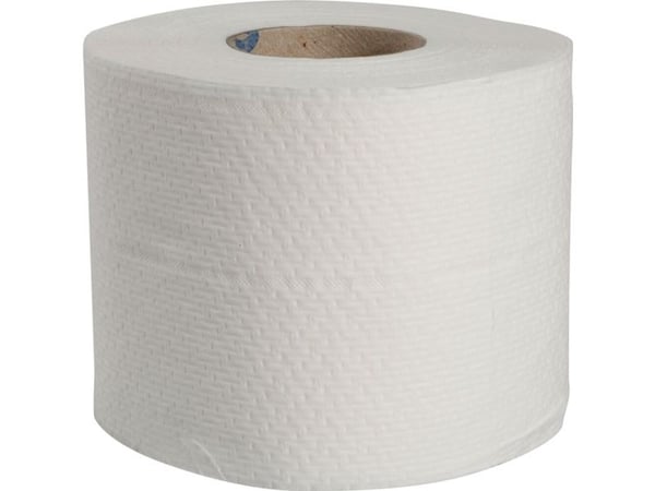 Toalettpapper, ABENA Care-Ness Excellent Eco, 2-lagers, 33,75m x 9,6cm, Ø10,5cm, vit