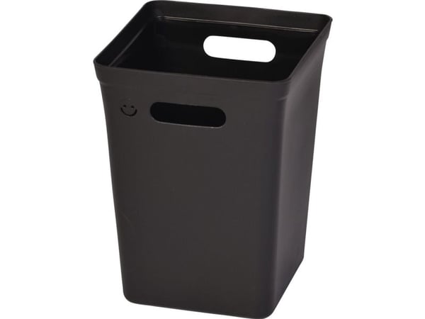 Avfallskärl, Avedøre, svart, plast/återvunnen, 15 l