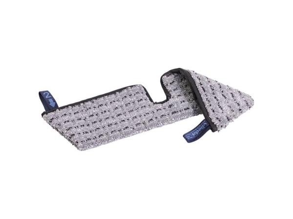 Torr, fuktig och våt mopp, Vileda Swep Duo r-MicroPlus Pro, grå, polyester/PP, 50 cm, med fickor