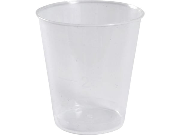 Shotglas, ABENA Gastro, 5cm, Ø4,4cm, 4 cl, 5 cl, klar, PP - (50 stk.)