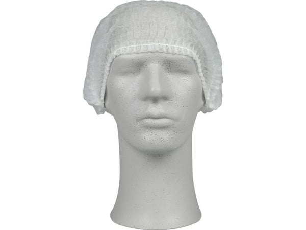 Hårnet, ABENA Classic, L, 10 gsm, hvid, PP, usteril Hårnet, ABENA Classic, L, 10 gsm, hvid, PP, usteril