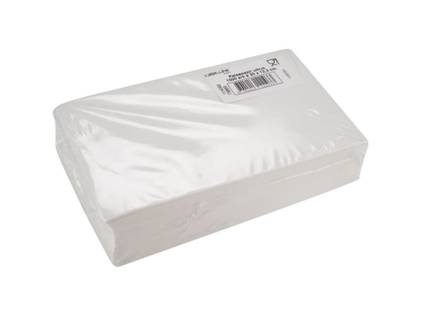 Pølsepapir, Rul-let, 20x12,3cm, bleget, papir/virgin, 1000 ark - (10 stk.) Pølsepapir, Rul-let, 20x12,3cm, bleget, papir/virgin, 1000 ark - (10 stk.)