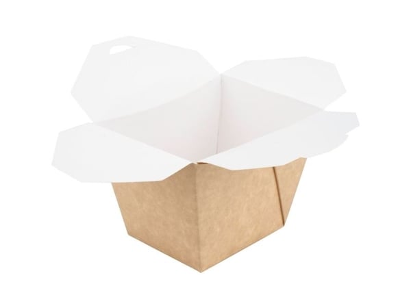 Takeaway-bokser, ABENA, 6,5x8x8,8cm, 450 ml, brun, kraft - (6 stk.)