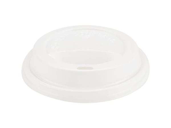 Drikkelåg, ABENA Gastro, 9x1,9cm, Ø9cm, hvid - (10 stk.)